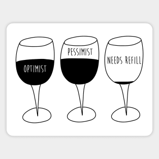 Wine Glasses Magnet